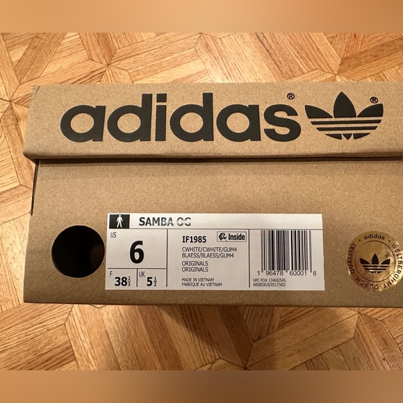 NEW Adidas Retro Samba Sneakers in sz Men 6/Women 7/EU 38 - Picture 4 of 13
